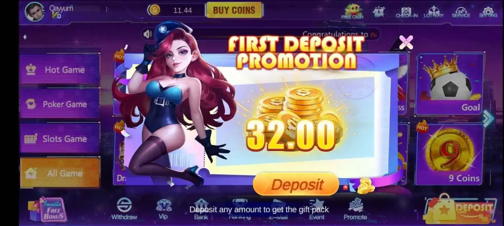 Lucky 22 First Deposit Bonus
